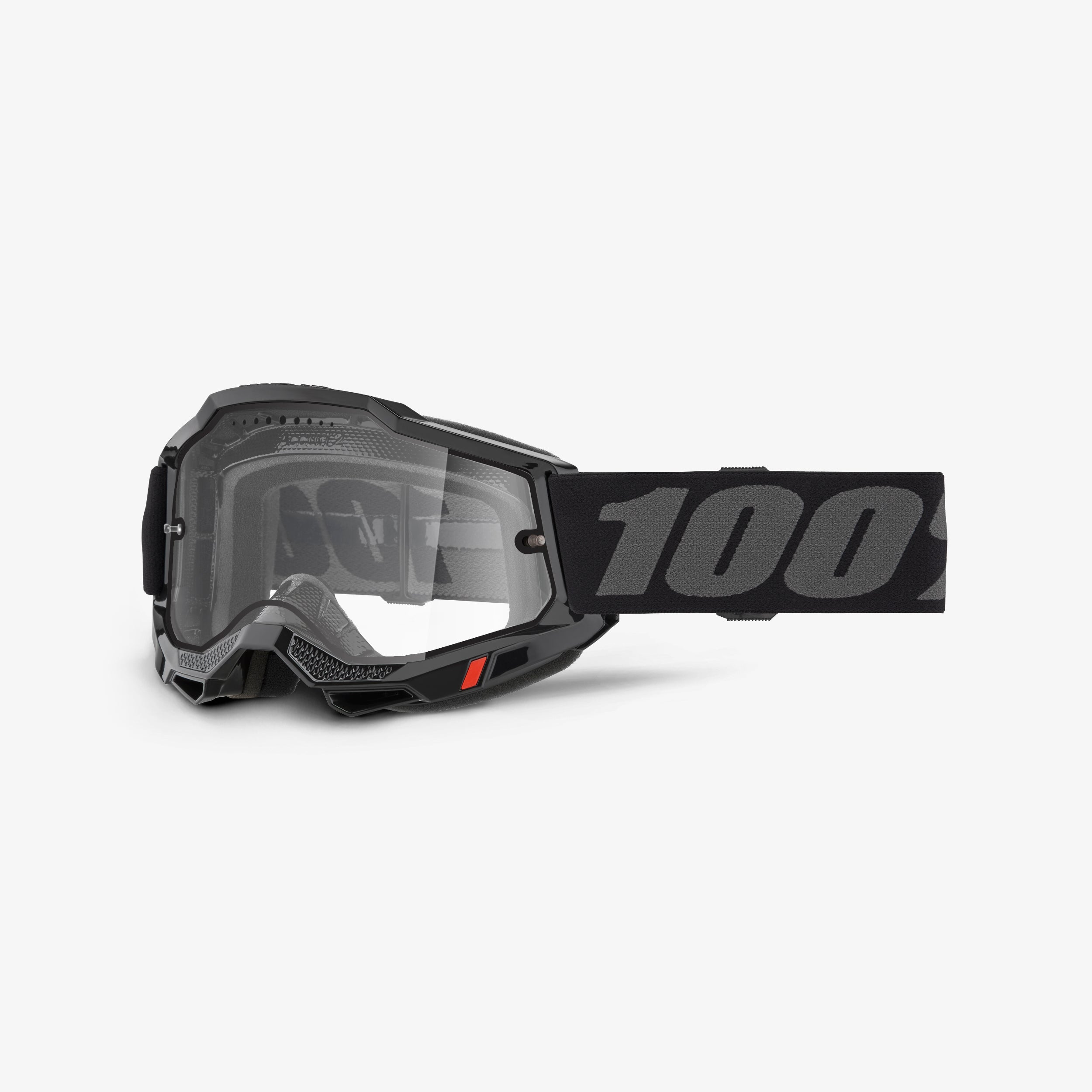 mtb goggle brille ACCURI ENDURO MTB-Brille Schwarz/Grau – klare Gläser – 100 % Europa