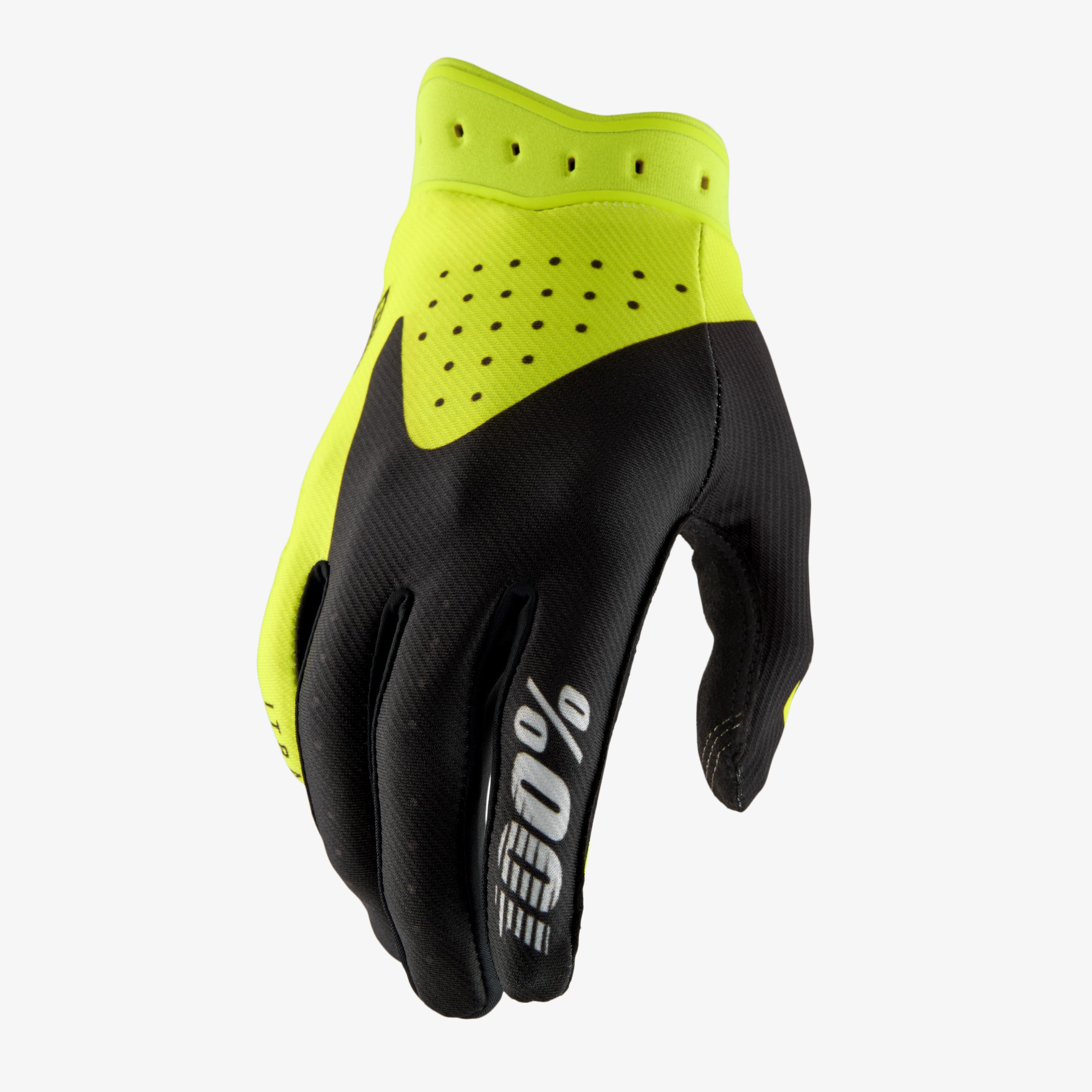 ITRACK Handschuhe Schwarz/Neongelb – 100 % Europa