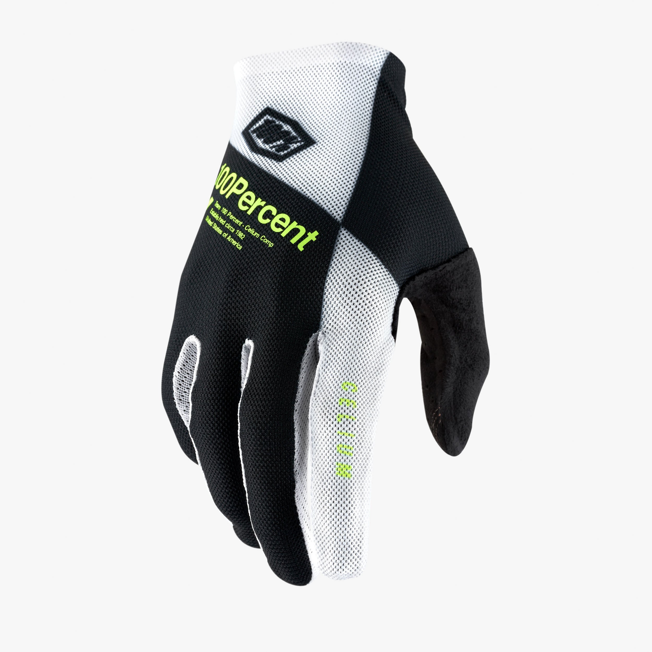 CELIUM Glove Black/White/Fluo Yellow MTB
