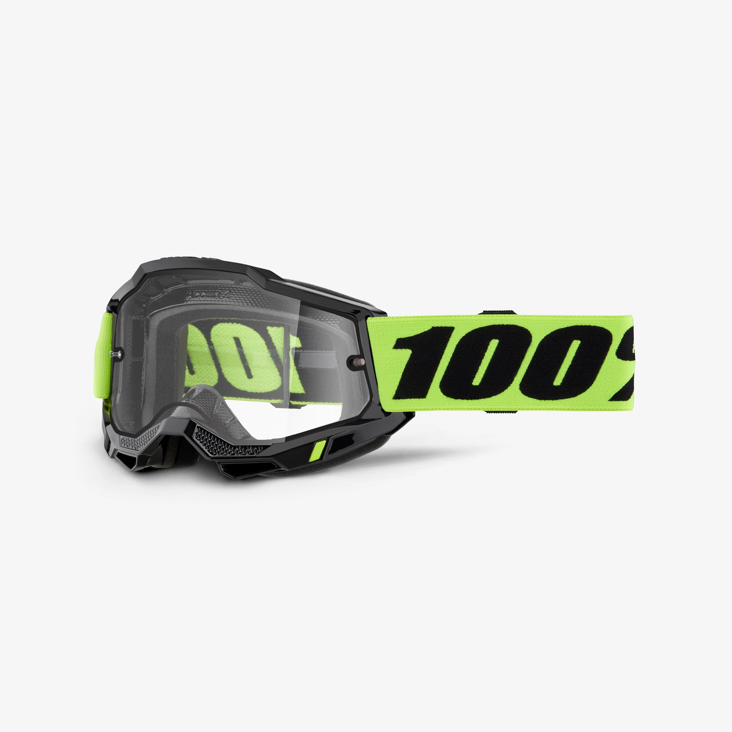 ACCURI 2 ENDURO Masque Moto Neon Yellow - Clear Lens