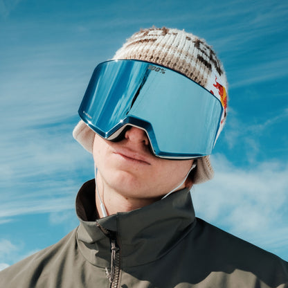 NORG Goggle Bone HiPER Blue Mirror Lens