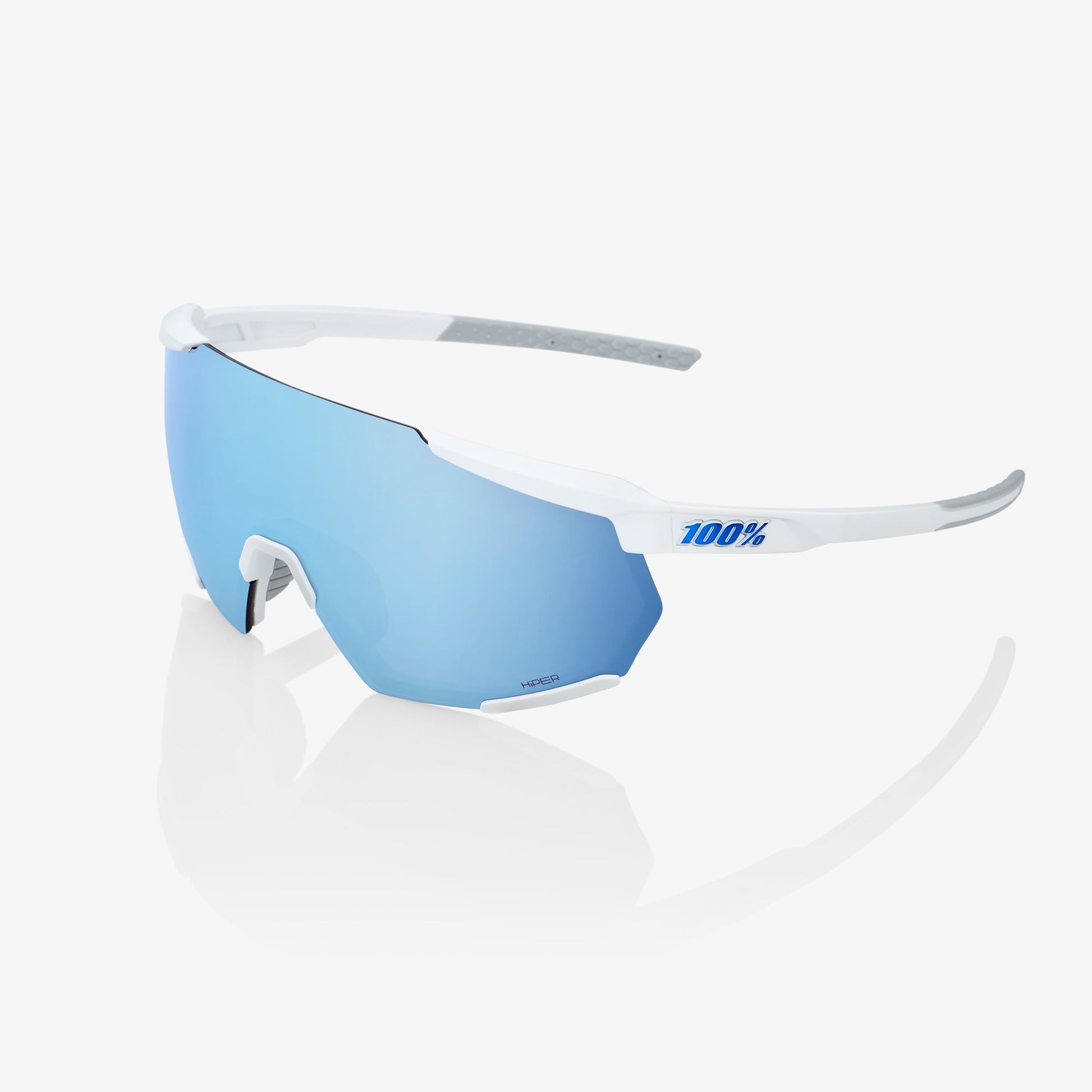 Matte White 100 Percent Shades RACETRAP® Matte White HiPER Blue