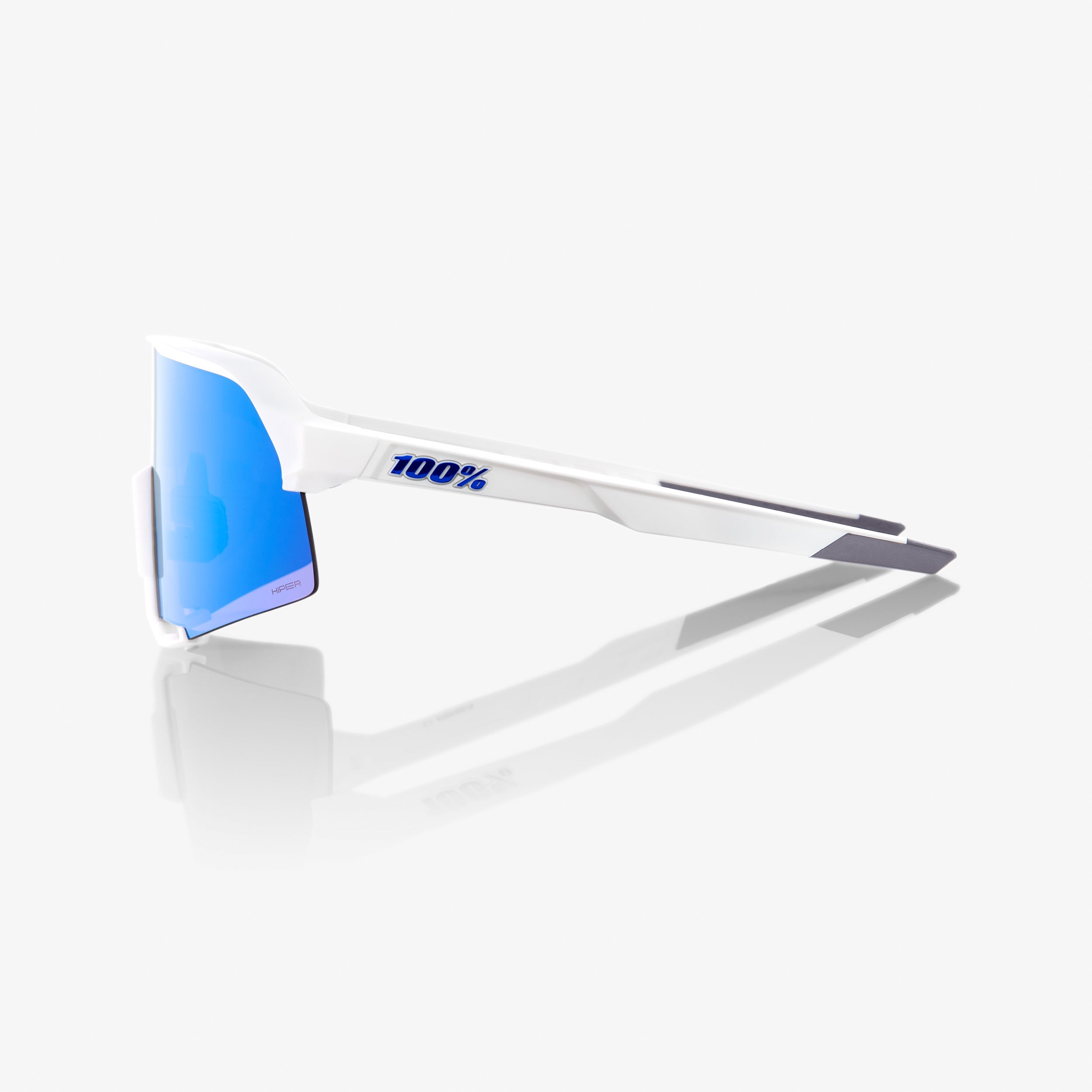 S3 - Matte White - HiPER® Blue Multilayer Mirror Lens – 100% Europe