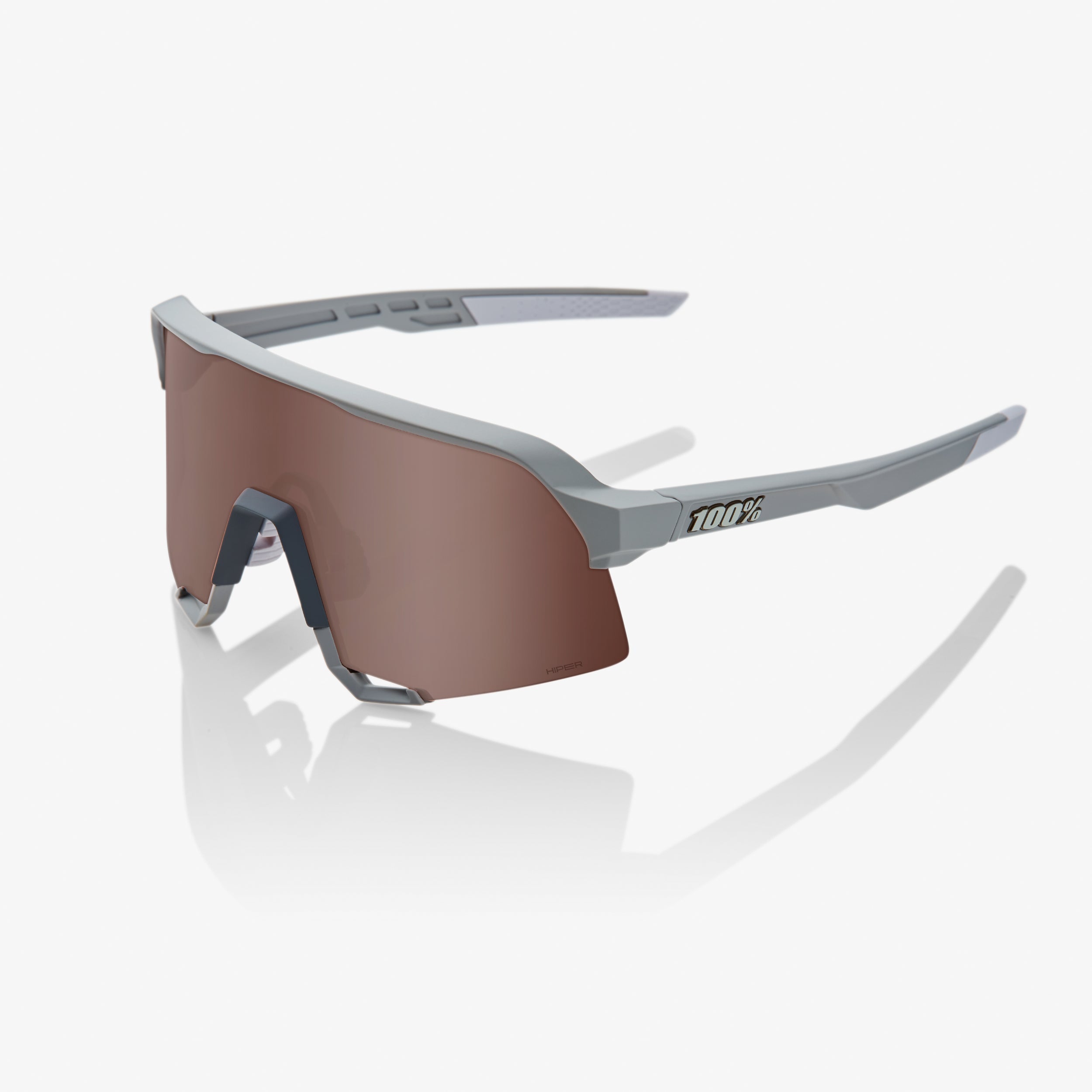 S3® - Soft Tact Stone Grey - HiPER® Crimson Silver Mirror Lens