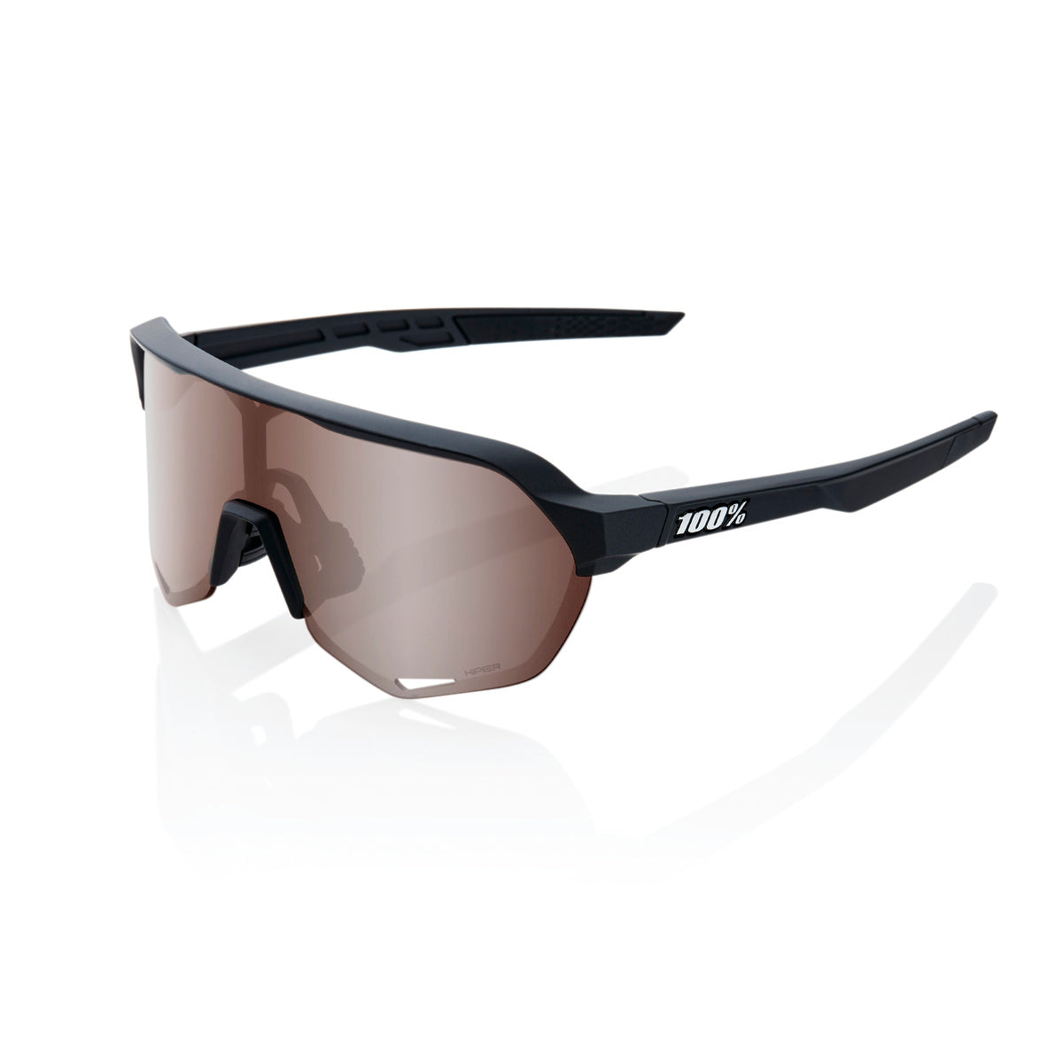 S2® - Soft Tact Black - HiPER Crimson Silver Mirror Lens