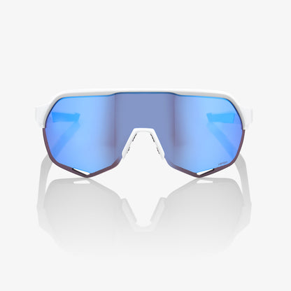 S2 - Matte White - HiPER Blue Multilayer Mirror Lens