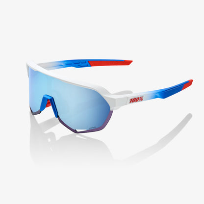 S2® TotalEnergies Team Matte White/Metallic Blue - HiPER® Blue Multilayer Mirror Lens