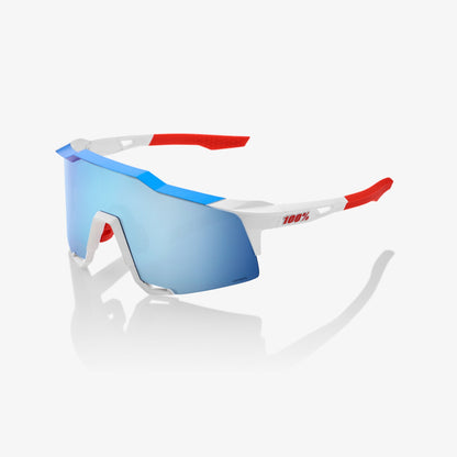 SPEEDCRAFT® TotalEnergies Team Matte White/Metallic Blue - HiPER® Blue Multilayer Mirror Lens