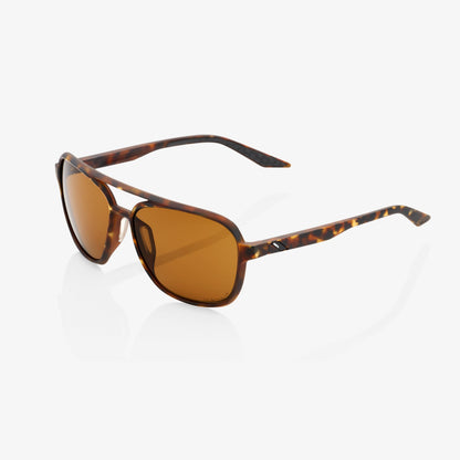 KASIA Aviator Round - Verres PEAKPOLAR Soft Tact Havana Bronze