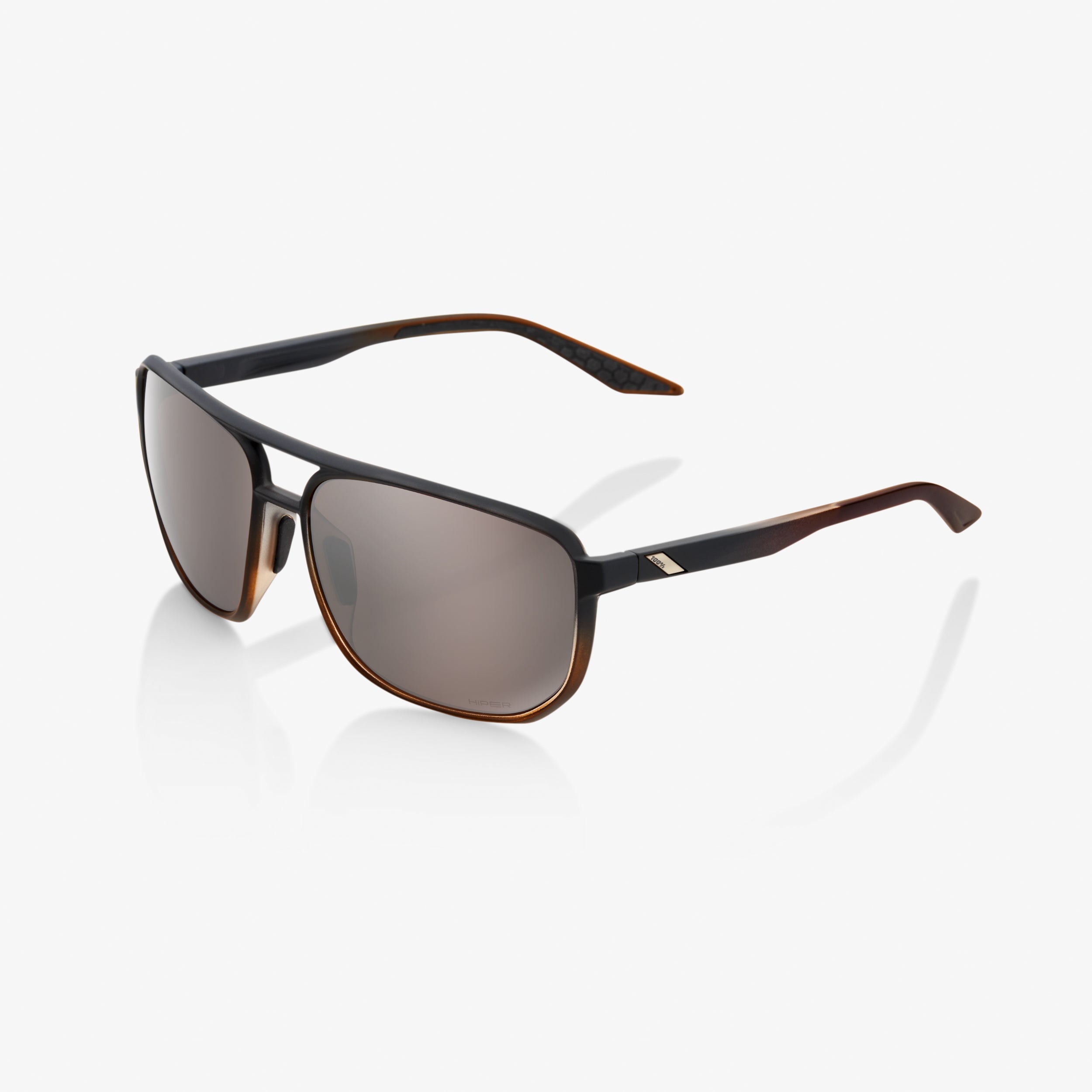 KONNOR - Matte Translucent Brown Fade - HiPER Silver Mirror Lens