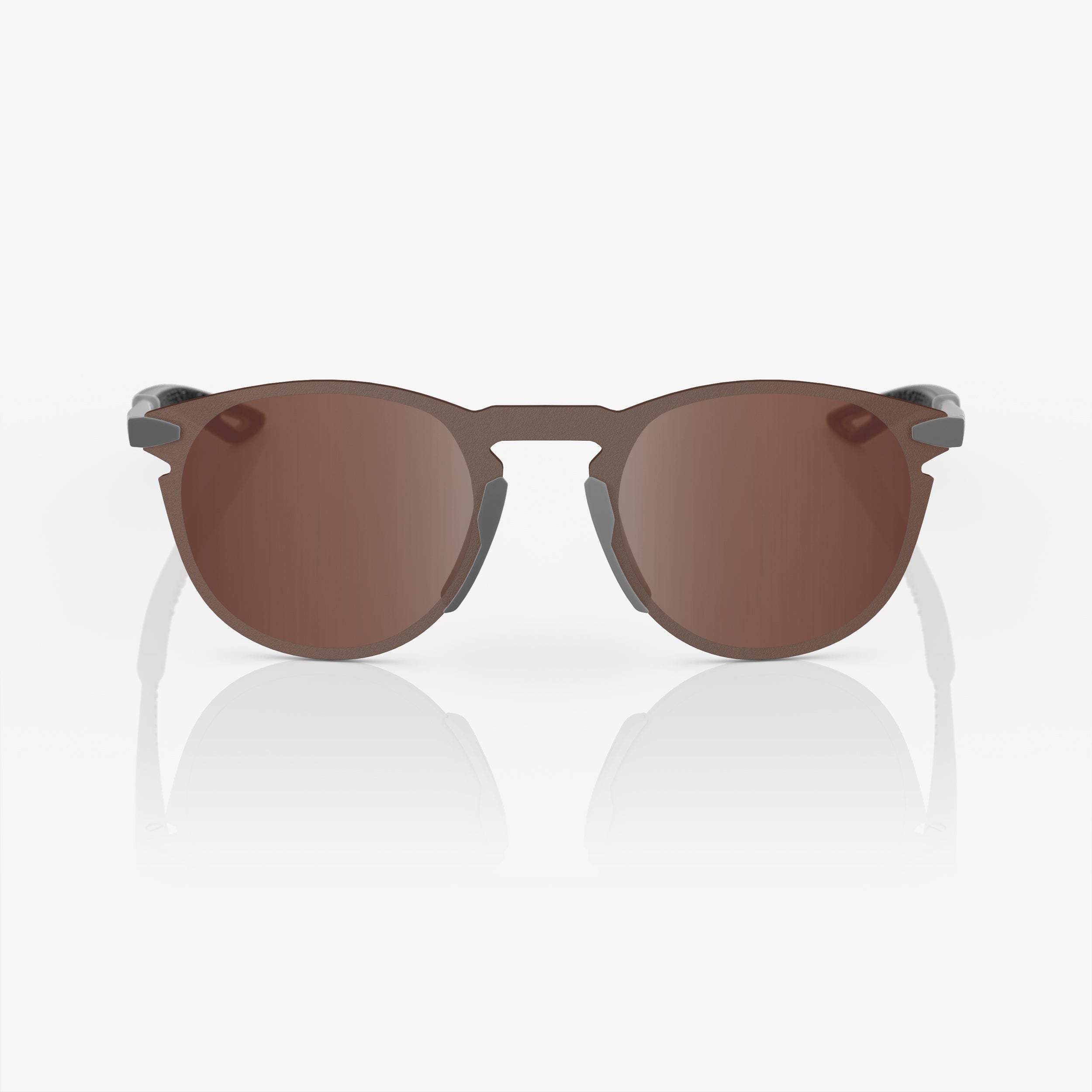 LEGERE ROUND - Soft Tact Cool Grey - HiPER Crimson Mirror Lens - Secondary