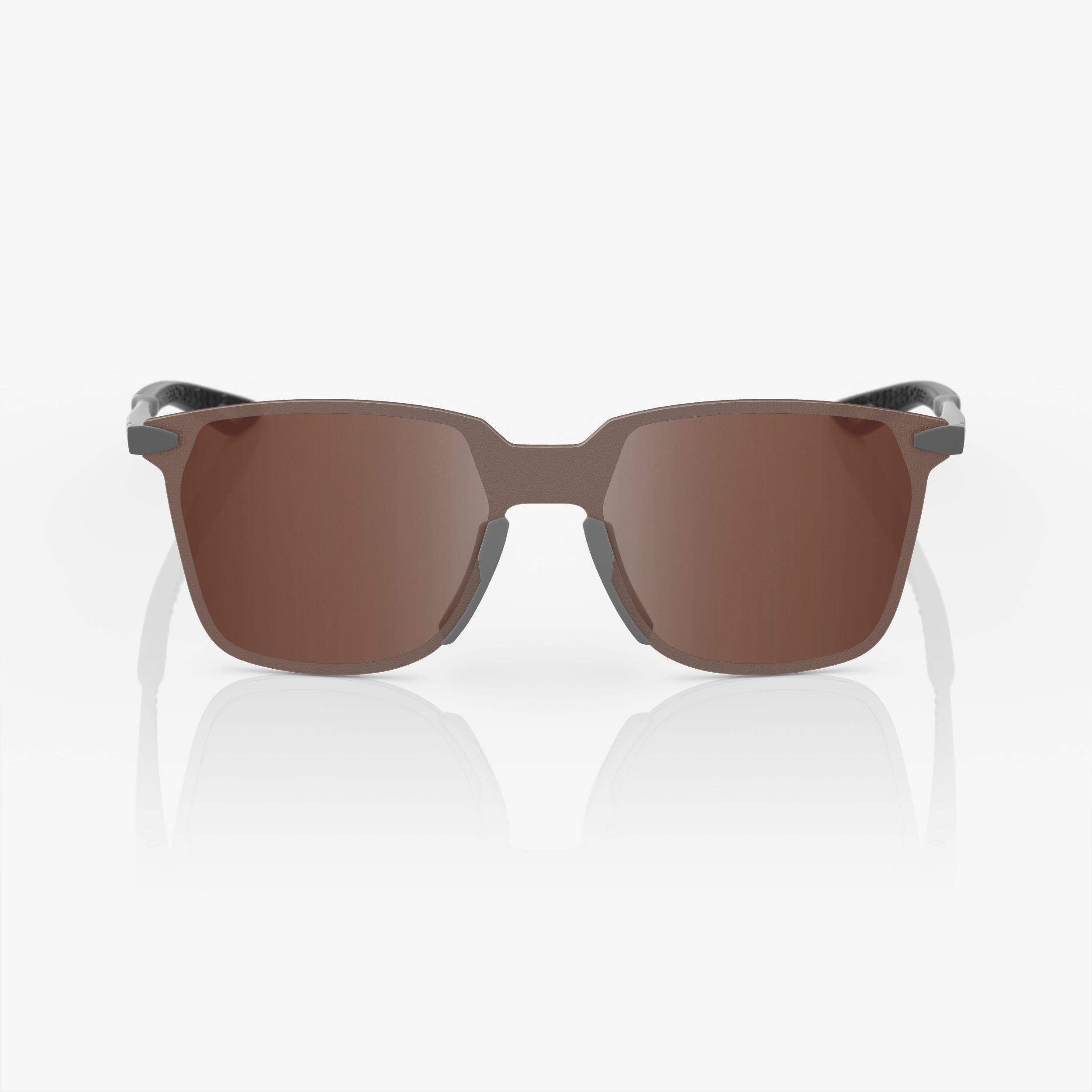 LEGERE SQUARE - Soft Tact Cool Gray - HiPER Crimson Silver Mirror Lens - Secondary