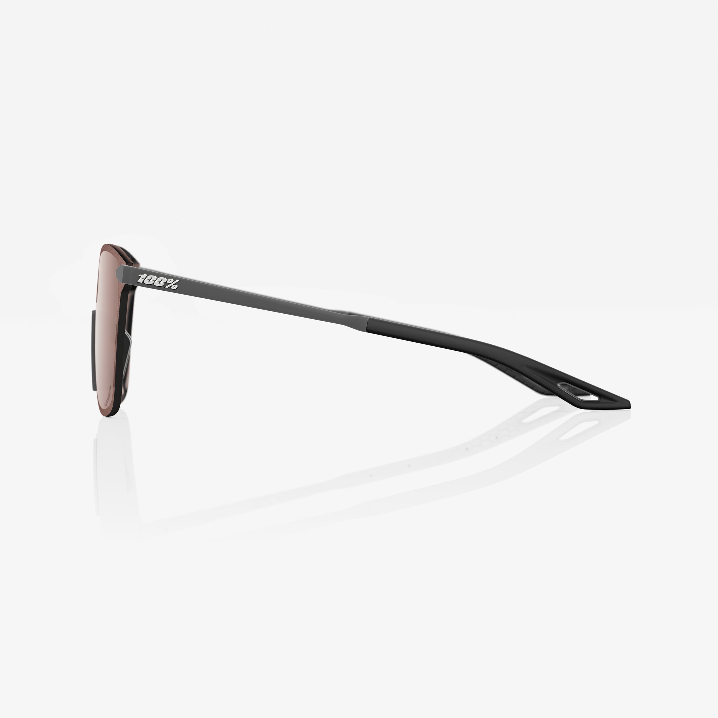 LEGERE® SQUARE Soft Tact Cool Gray - HiPER® Crimson Silver Mirror Lens