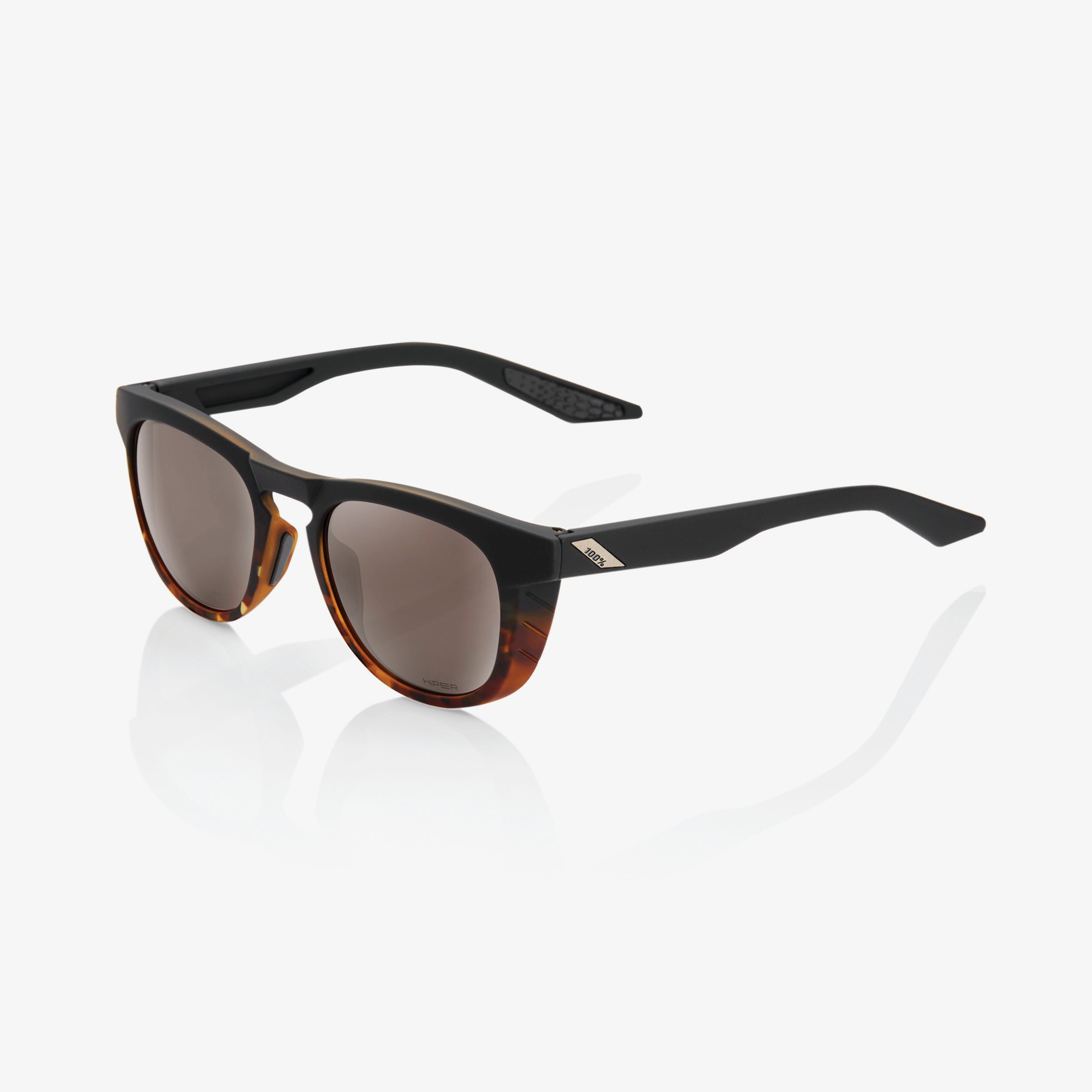 SLENT - Soft Tact Fade Black/Havana - HiPER Silver Mirror Lens