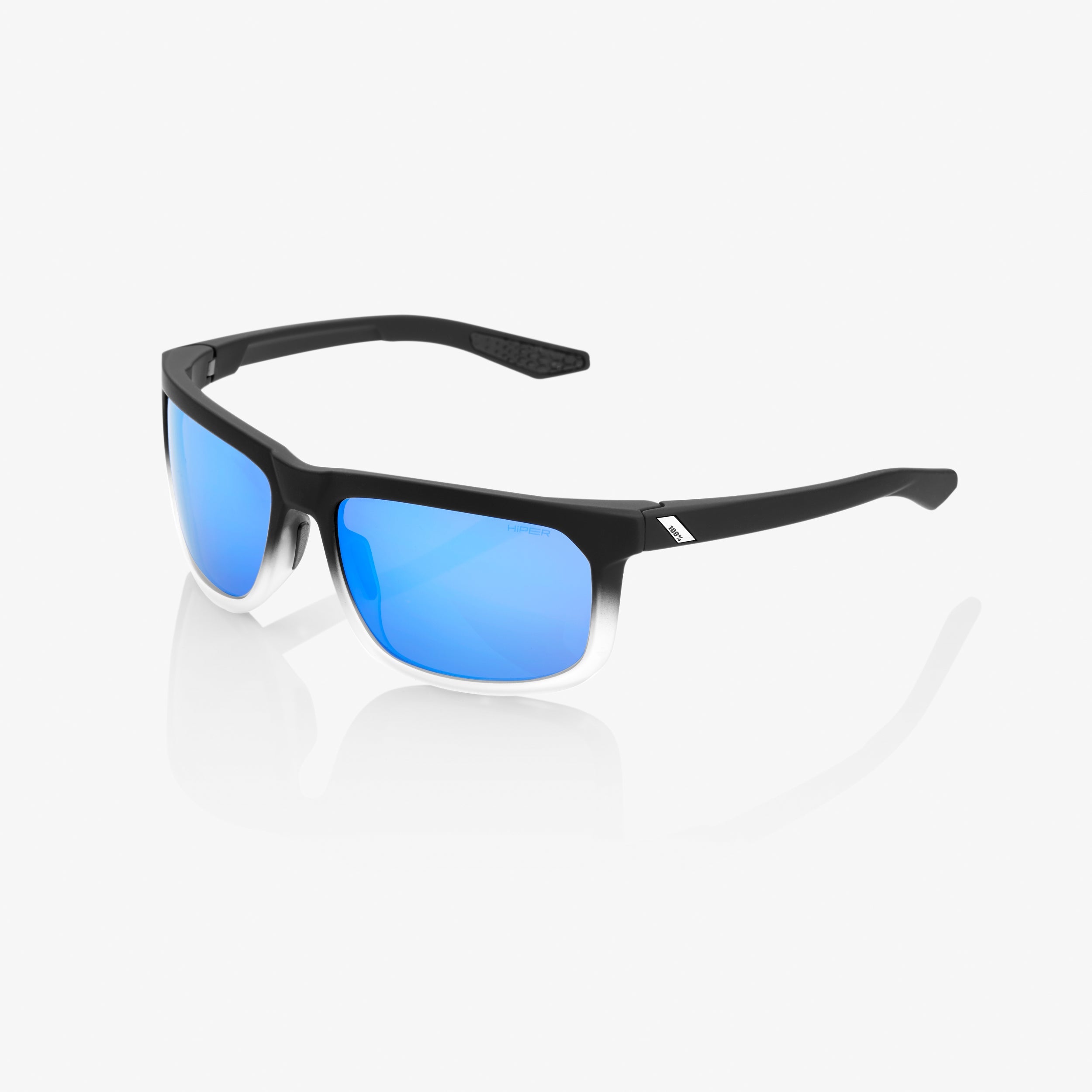 HAKAN - Soft Tact Fade Black/White - HiPER® Blue Multilayer Mirror Lens