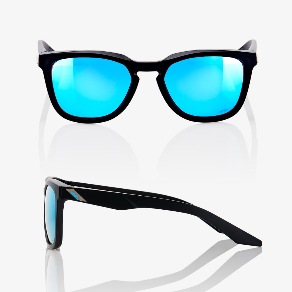 HUDSON - Matte Black - HiPER® Blue Multilayer Mirror Lens - Secondary