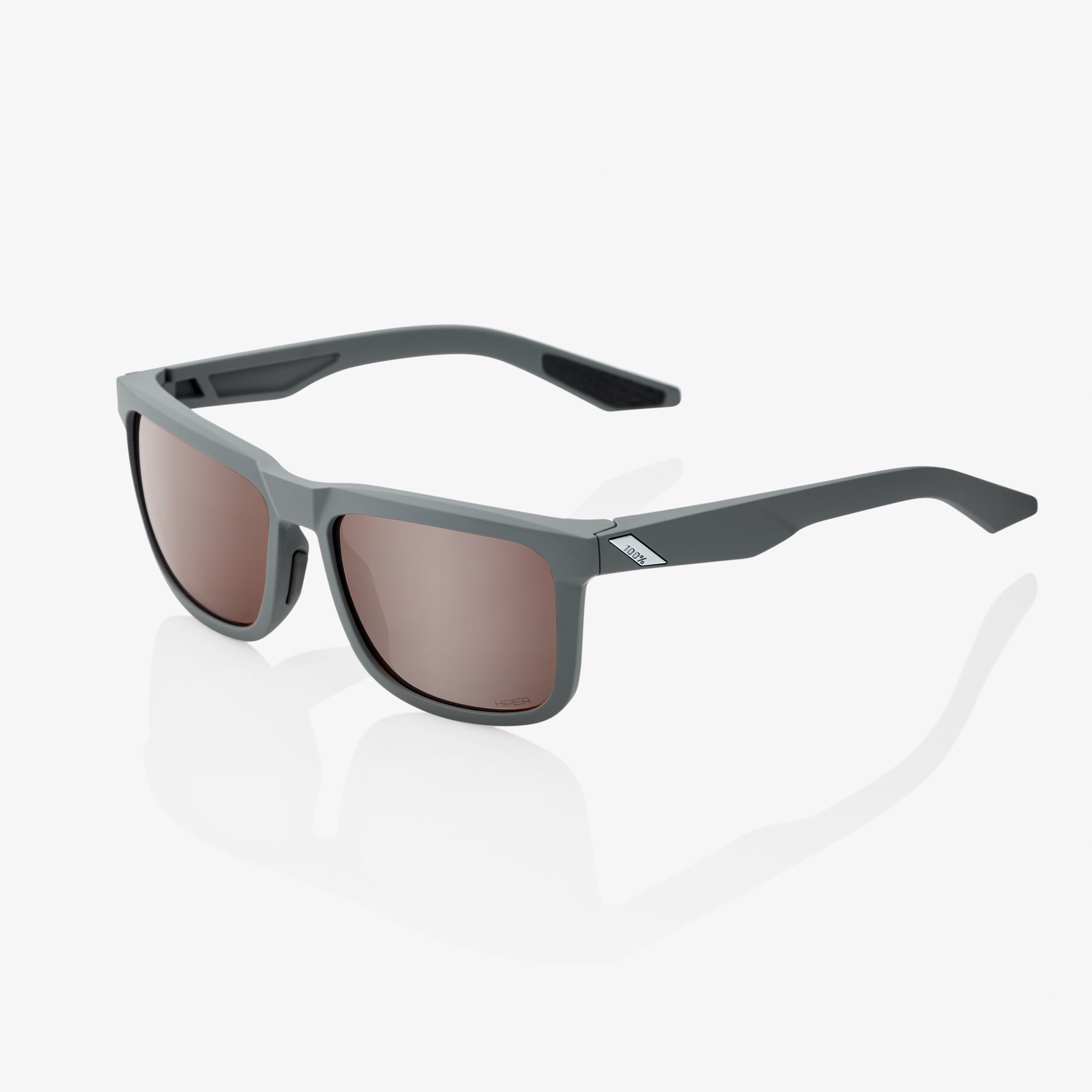 BLAKE - Soft Tact Cool Grey - HiPER Crimson Silver Mirror Lens