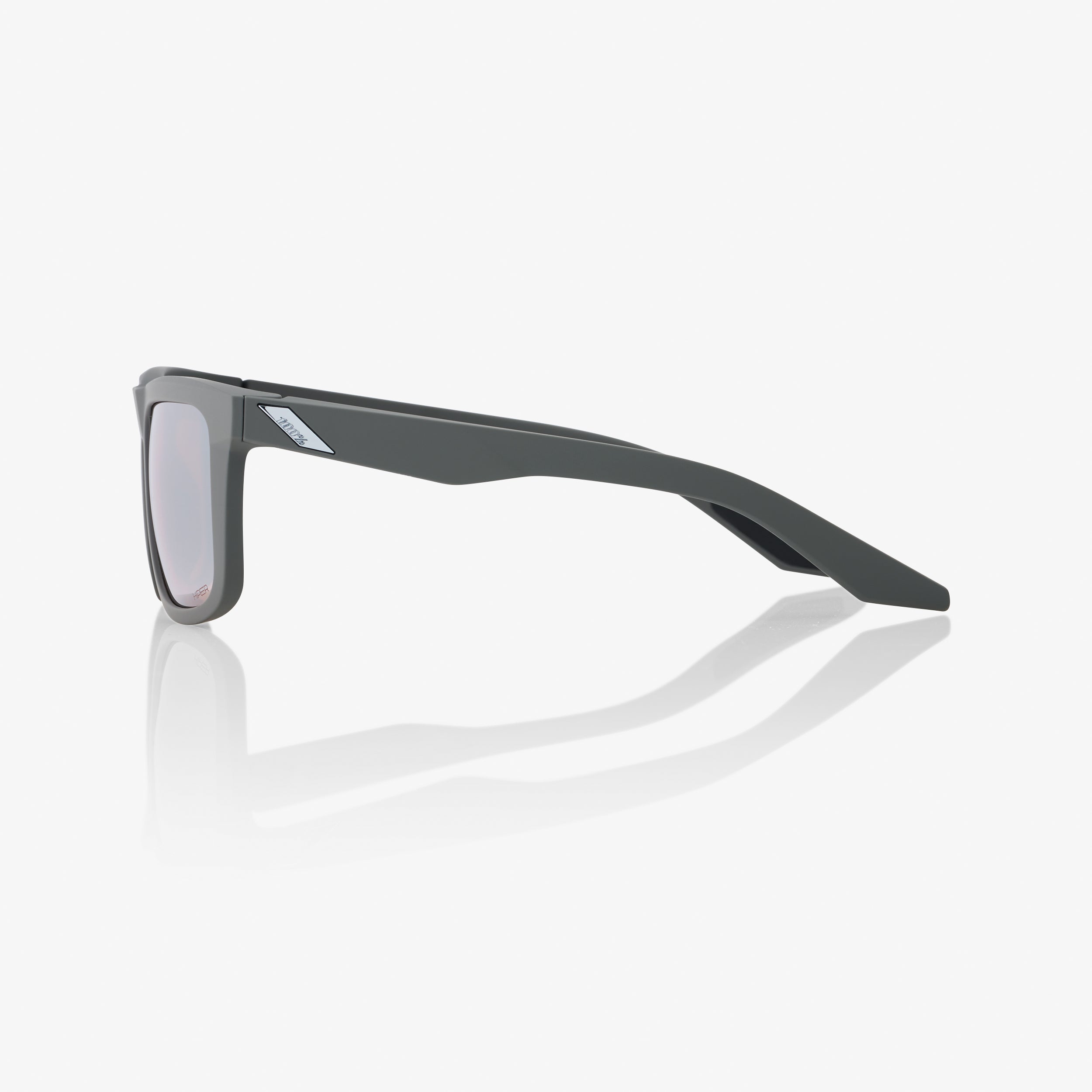 BLAKE - Soft Tact Cool Grey - HiPER Crimson Silver Mirror Lens