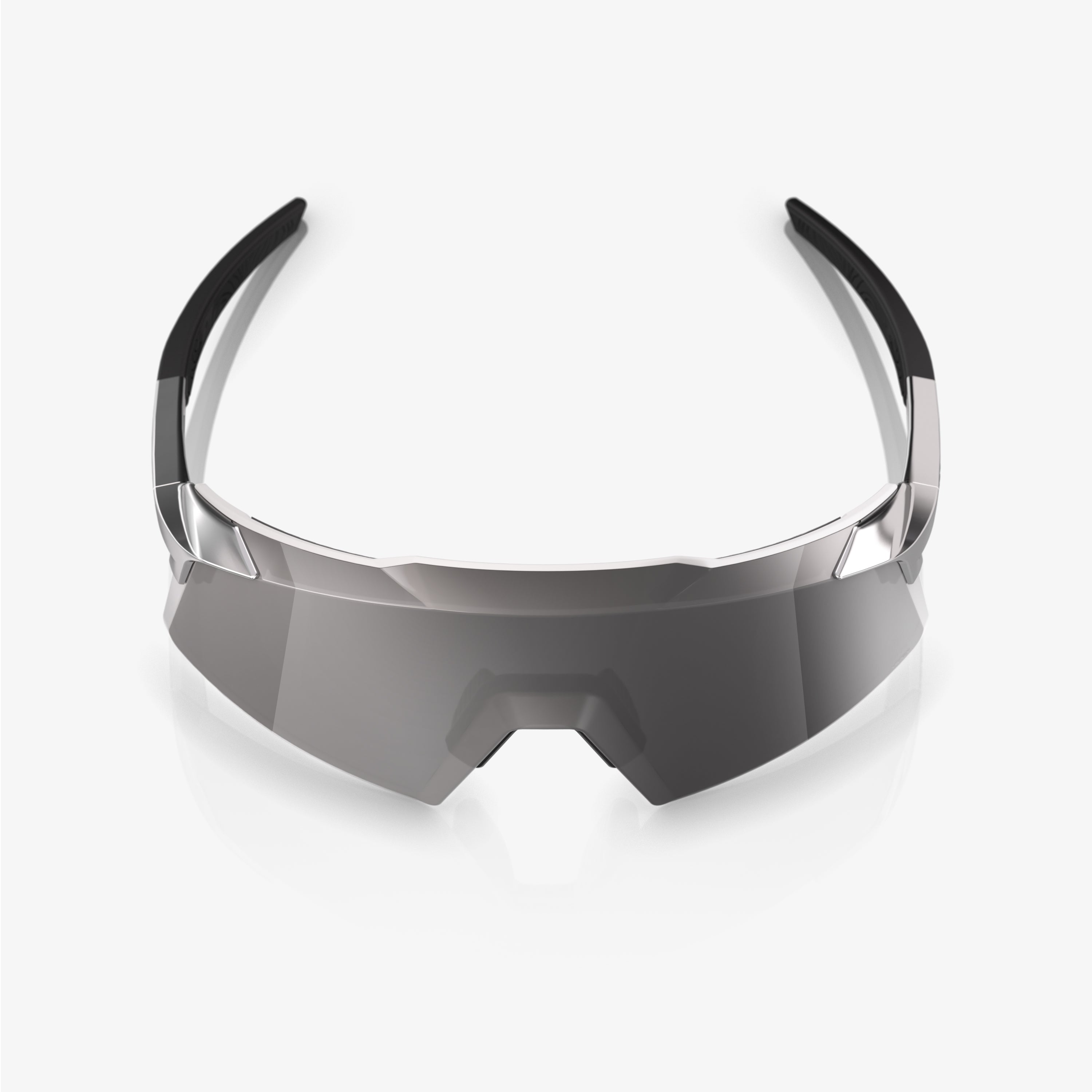 AEROCRAFT - Chrome Noir Brillant - Lentille Miroir Argent HiPER