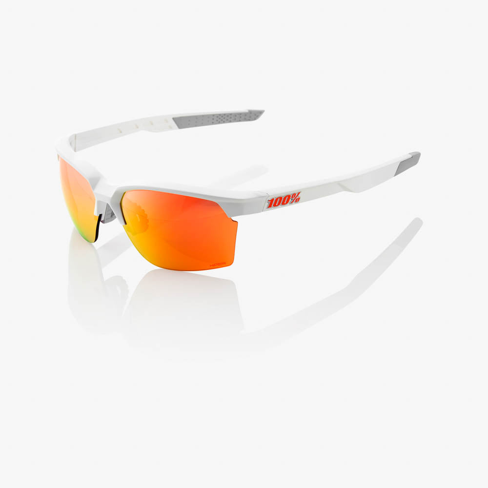 SPORTCOUPE - Matte White - HiPER Red Multilayer Mirror Lens