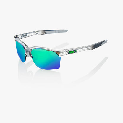 SPORTCOUPE - Polished Translucent Crystal Grey - Green Multilayer Mirror Lens