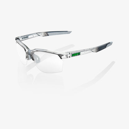 SPORTCOUPE - Polished Translucent Crystal Grey - Green Multilayer Mirror Lens