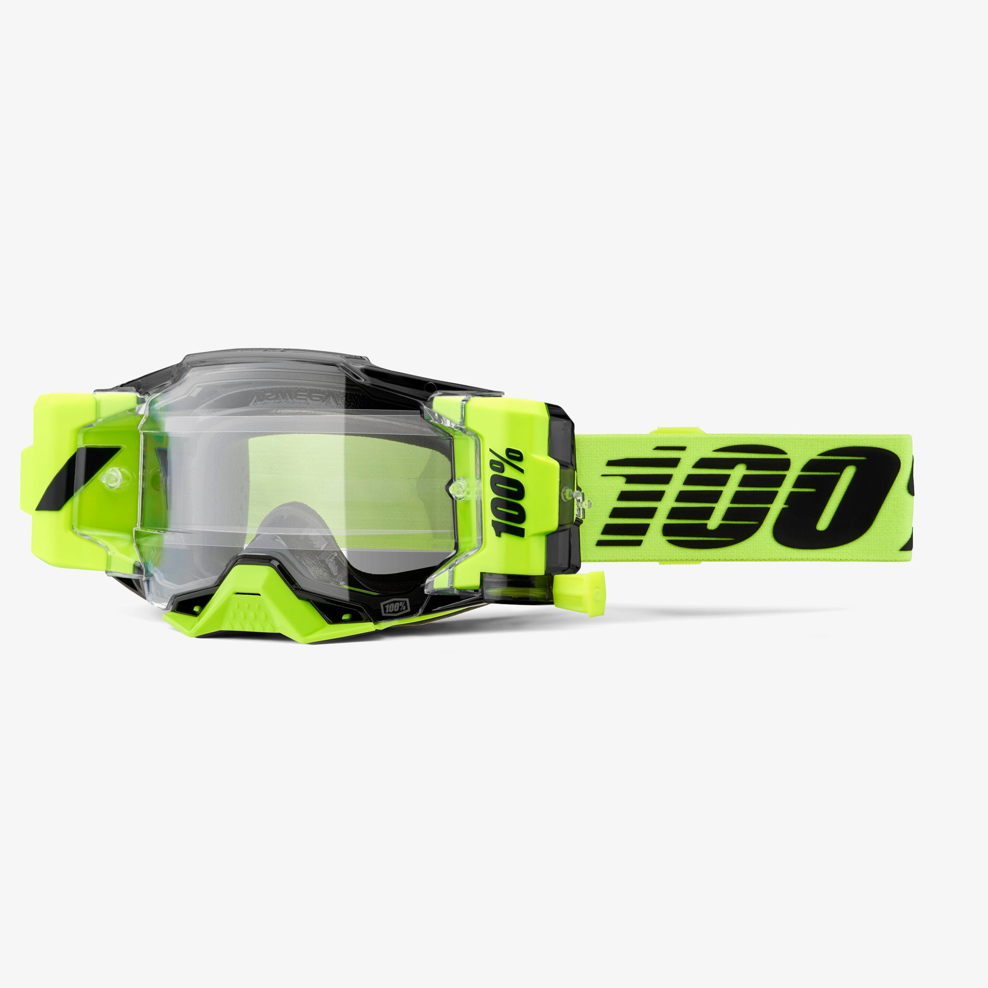 Lunette Moto Cross Lunette 100 Jaune Fluo Masque Cross 100% Armega