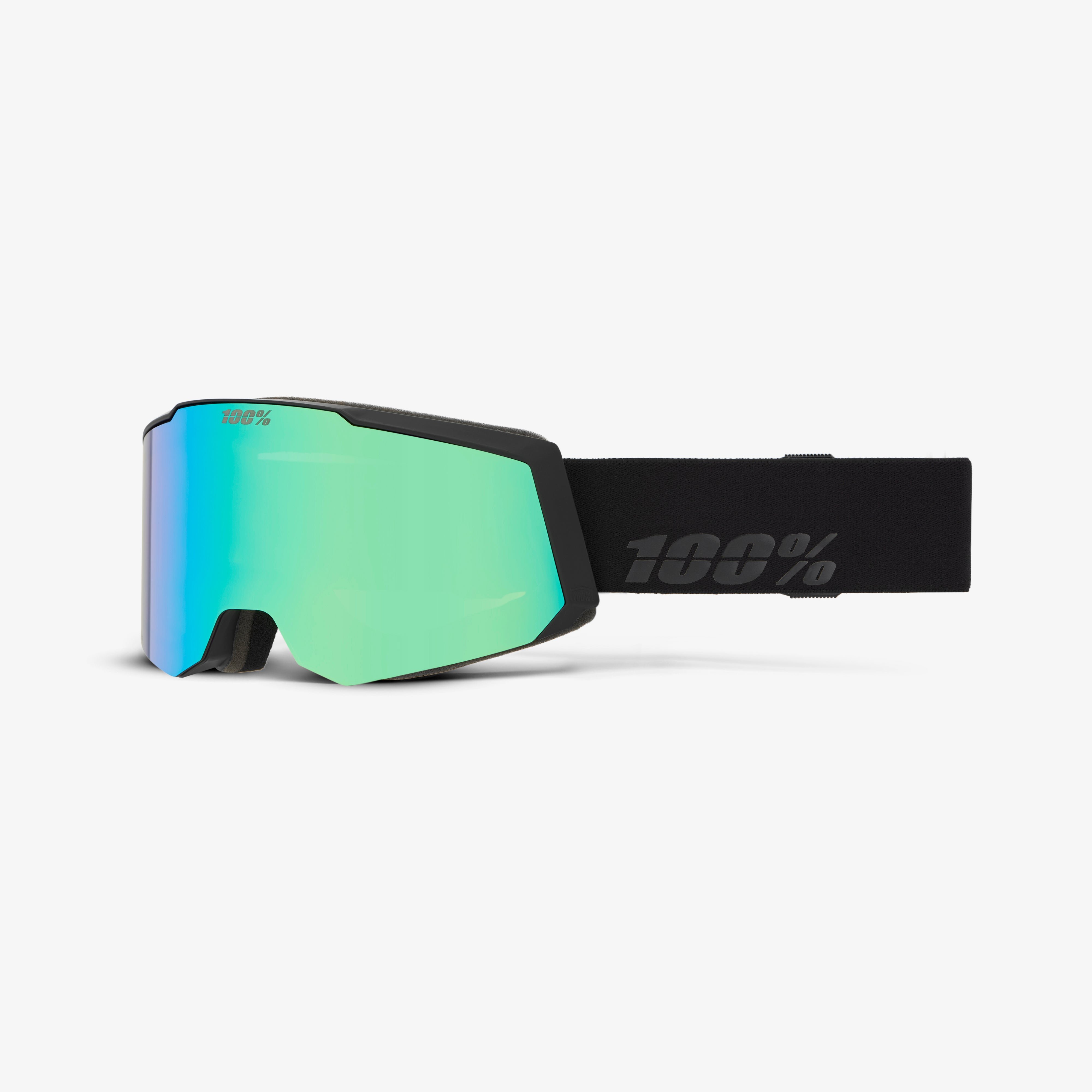 SNOWCRAFT S HiPER Goggle Black/Green - Mirror Green Lens