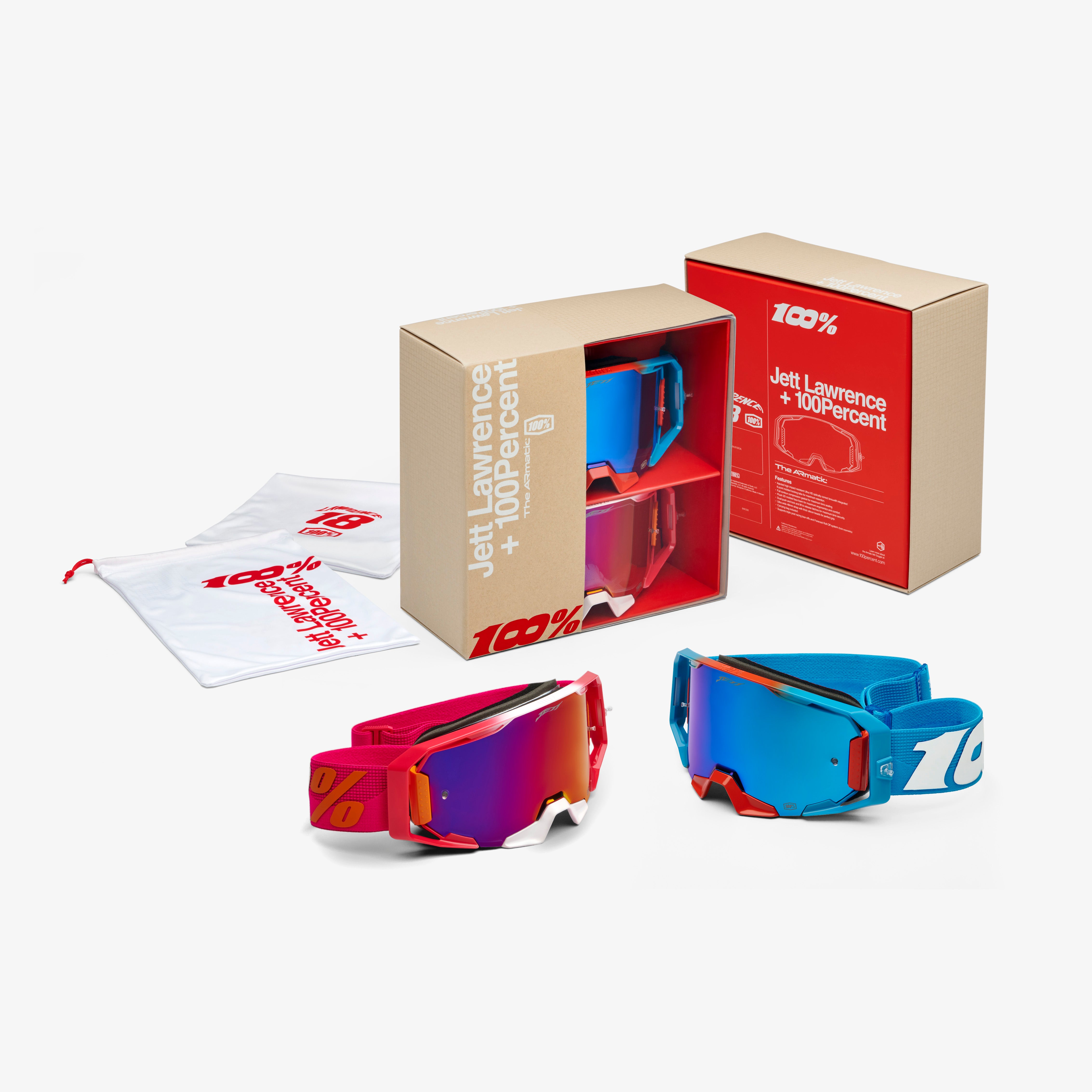 ARMATIC Goggle Pack Jett Lawrence LE Kit - Mirror Multi Lens