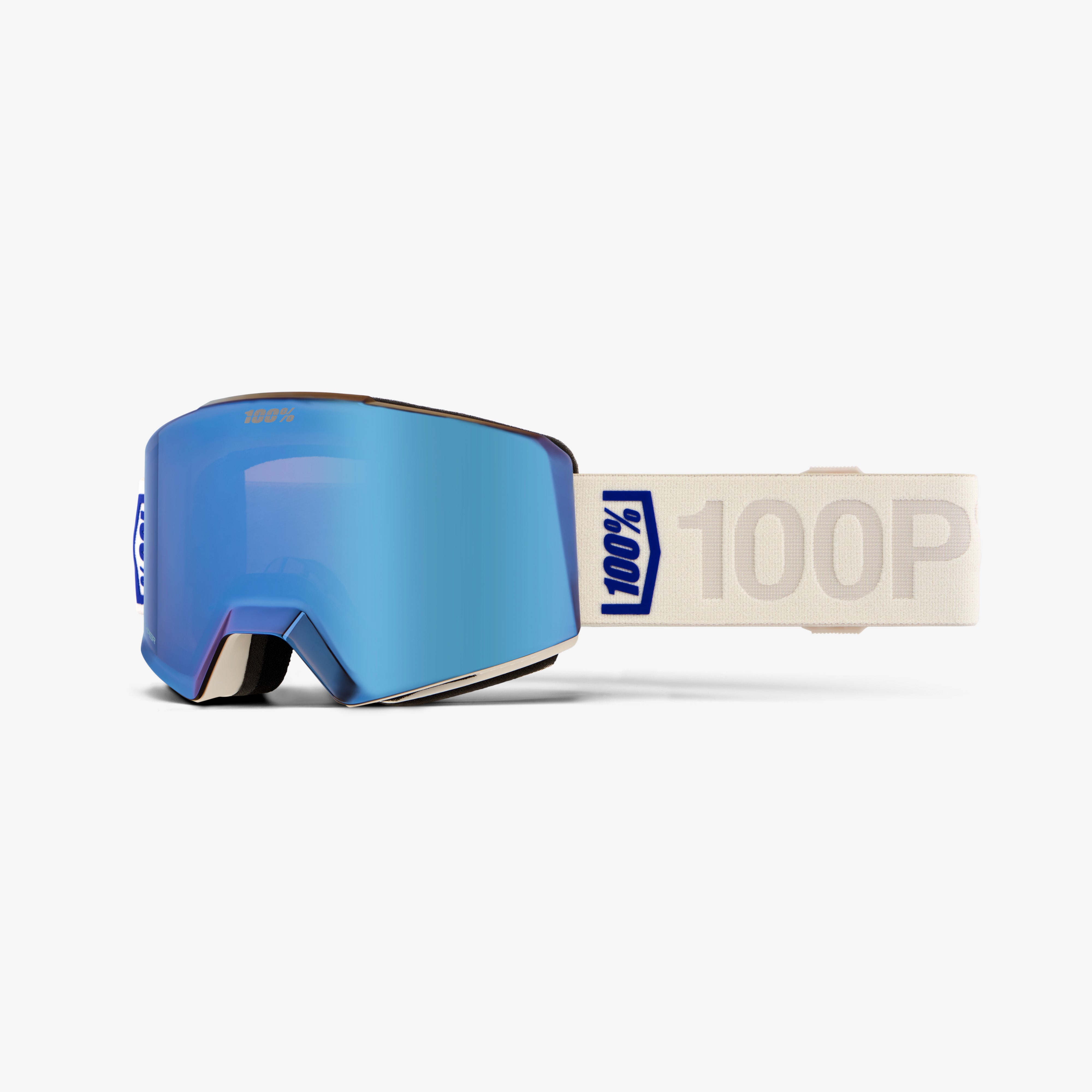 NORG Goggle Bone HiPER Blue Mirror Lens