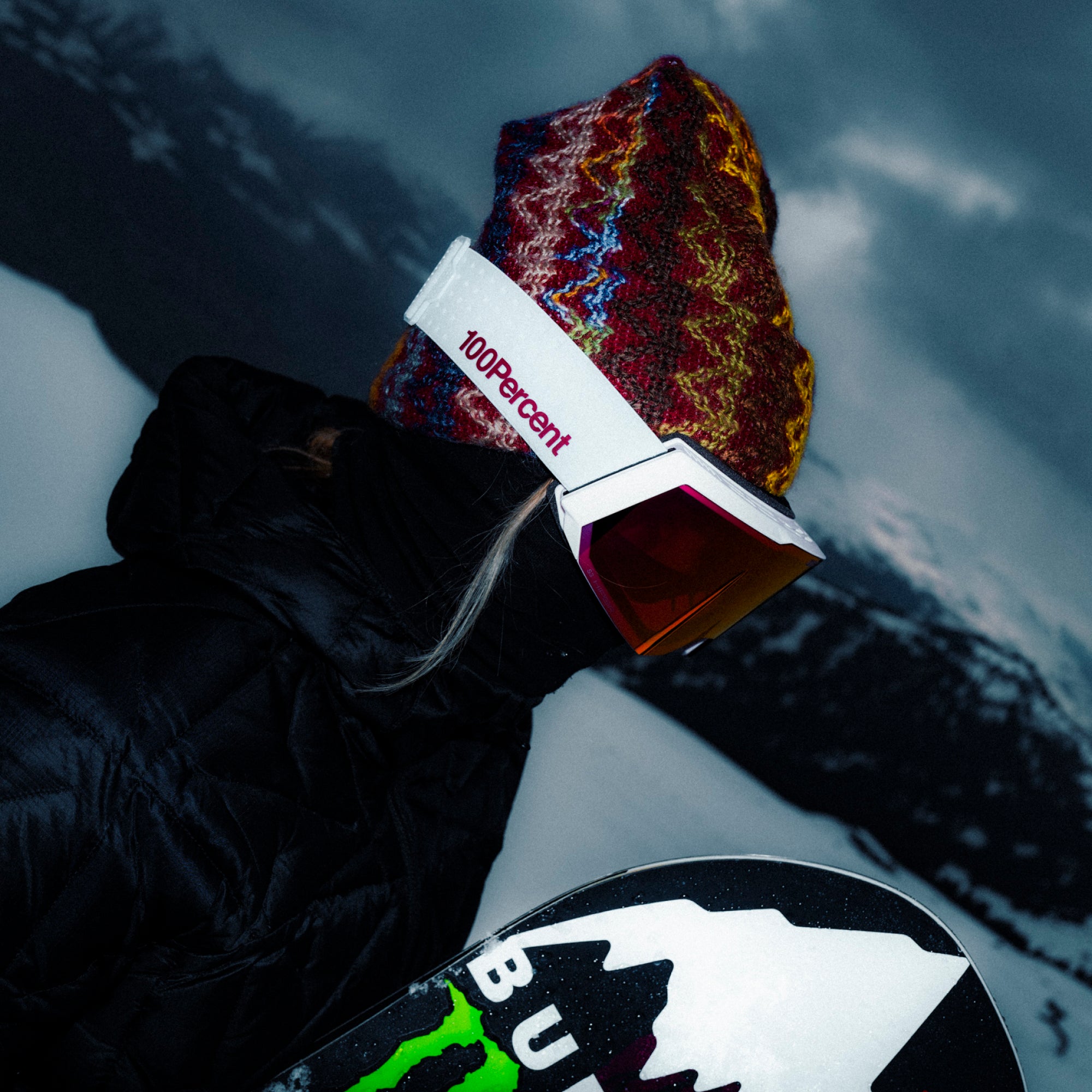 SNOWCRAFT S Goggle Bleached Desert HiPER Dark Red Mirror Lens