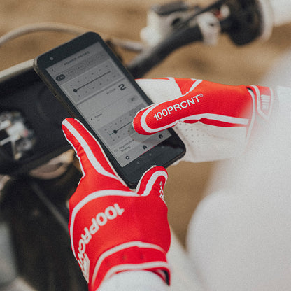 RIDEFIT Gloves White/Red