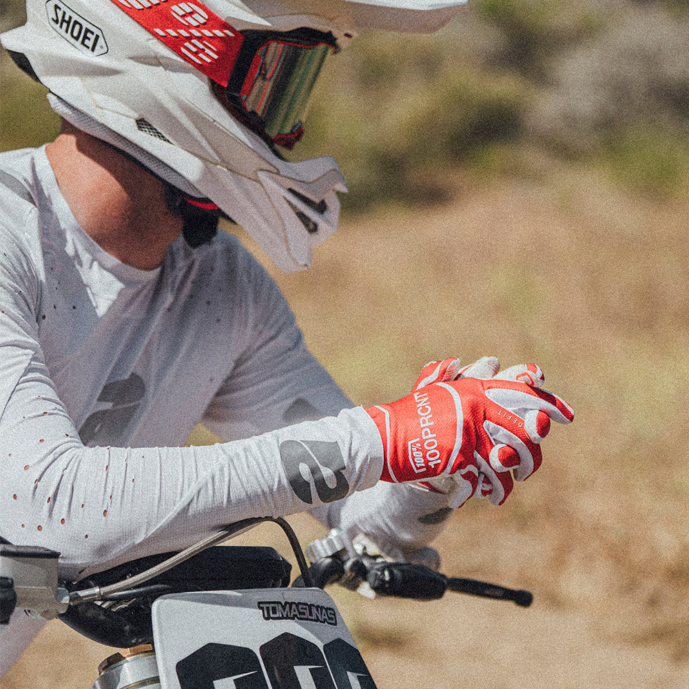 RIDEFIT Gloves White/Red