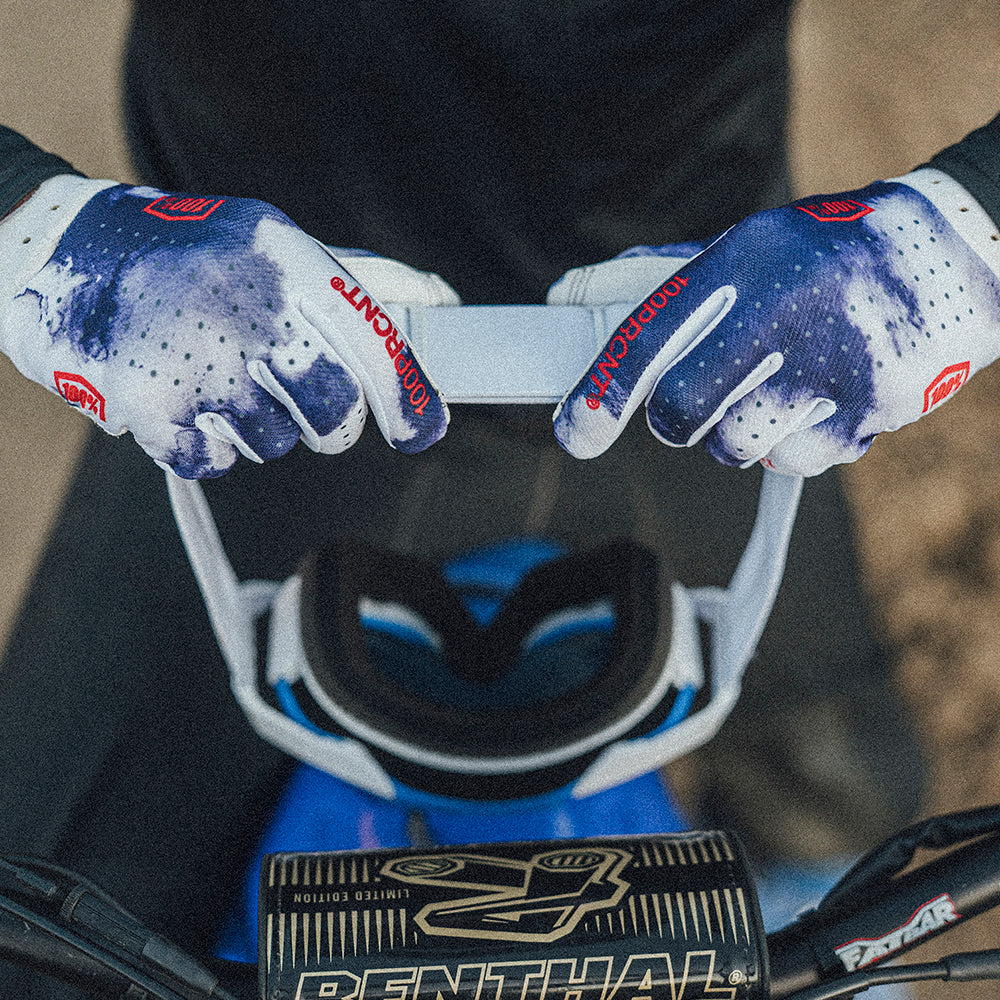ITRACK Gloves Blue/White