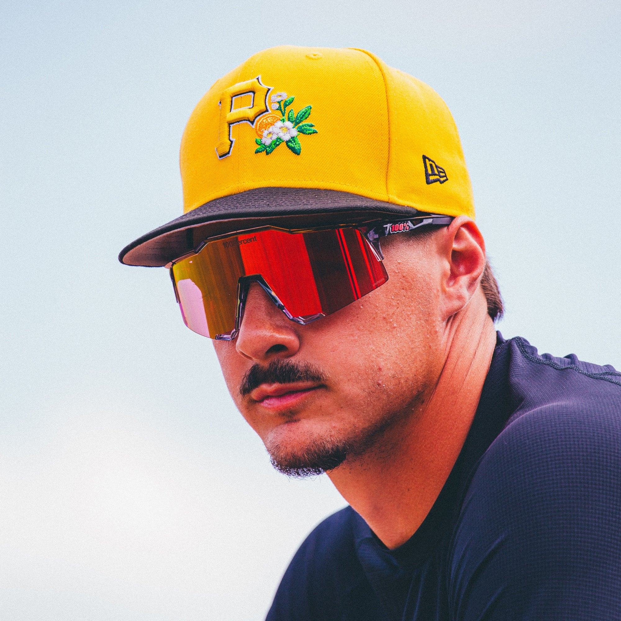 SPEEDCRAFT MLB Authentic Polished Translucent Grey HiPER Fire Red Mirror Lens