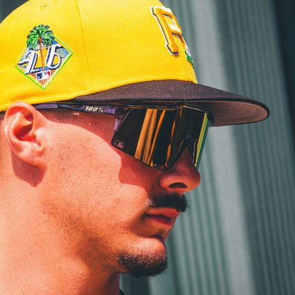 SPEEDCRAFT MLB Authentic Polished Translucent Grey HiPER 24K Gold Mirror Lens