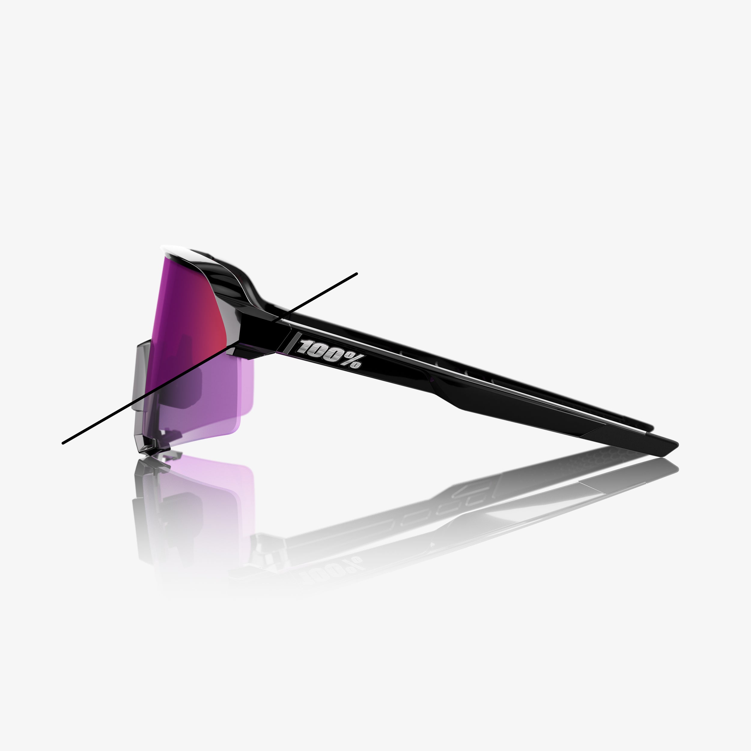 S3 - Gloss Black - Purple Mirror Photochromic