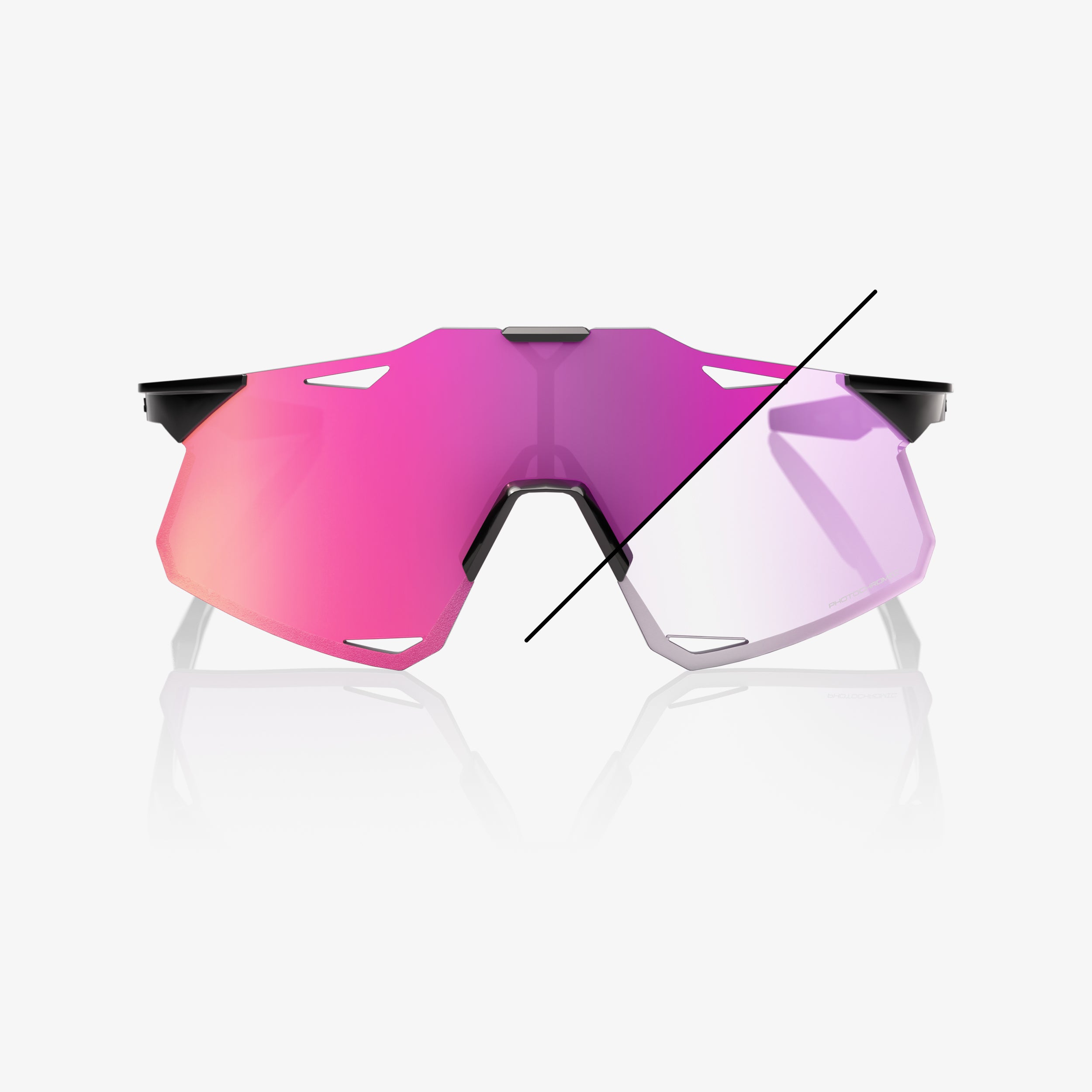 HYPERCRAFT - Gloss Black - Photochromic Purple Mirror - Secondary