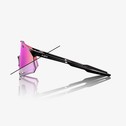 HYPERCRAFT - Gloss Black - Photochromic Purple Mirror