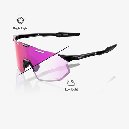 HYPERCRAFT SQ - Noir brillant - Miroir violet photochromique