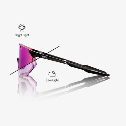 HYPERCRAFT SQ - Noir brillant - Miroir violet photochromique