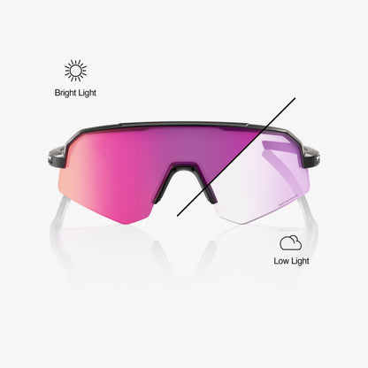 SLENDALE SL - Gloss Black - Photochromic Purple Mirror
