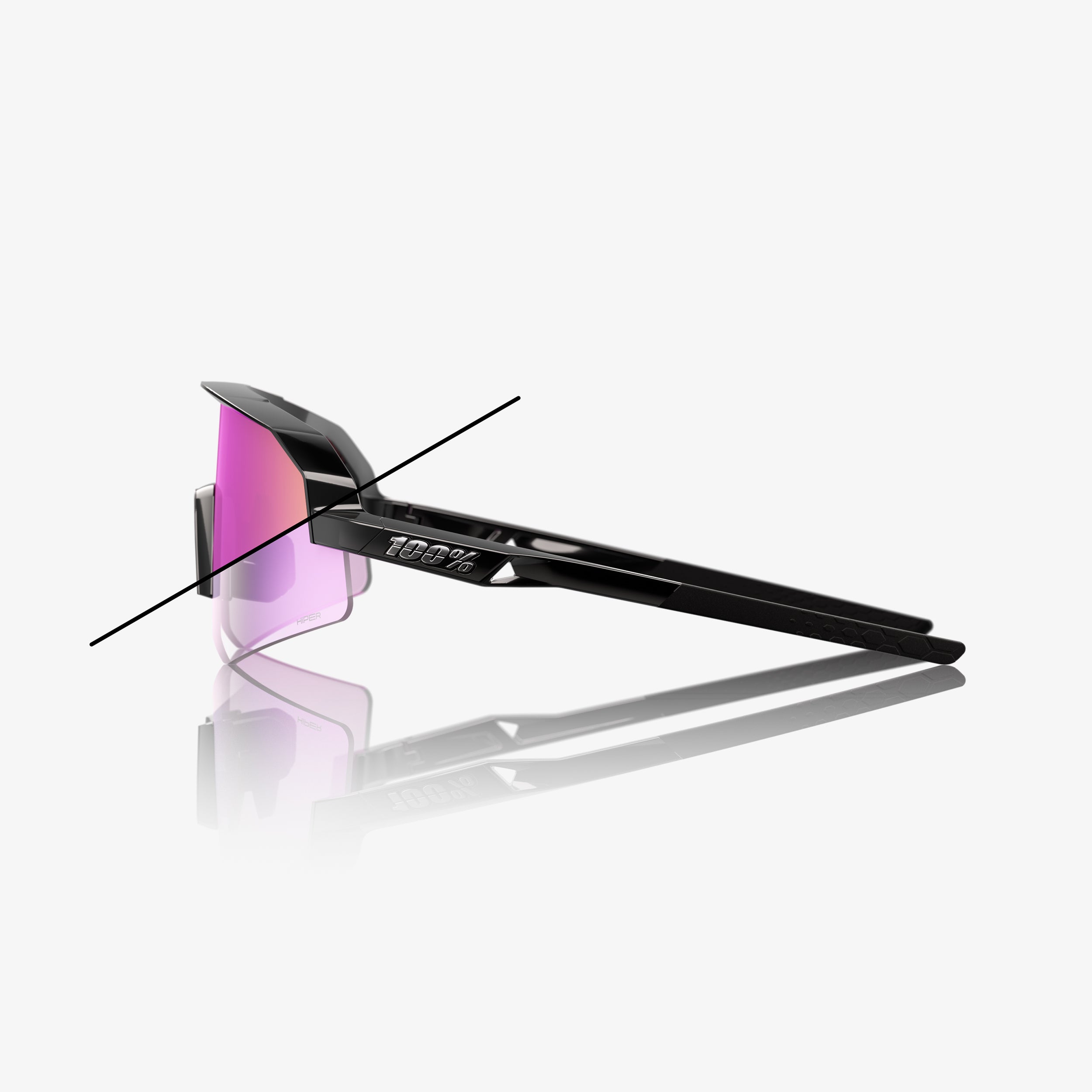 SLENDALE SL - Gloss Black - Photochromic Purple Mirror