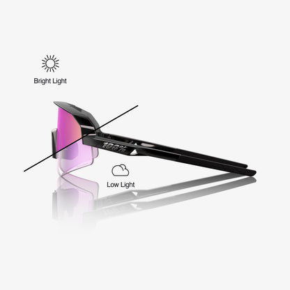 SLENDALE SL - Gloss Black - Photochromic Purple Mirror
