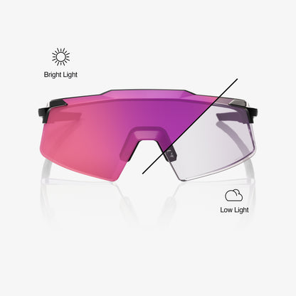 AEROCRAFT Gloss Black Purple Mirror Photochromic Lens