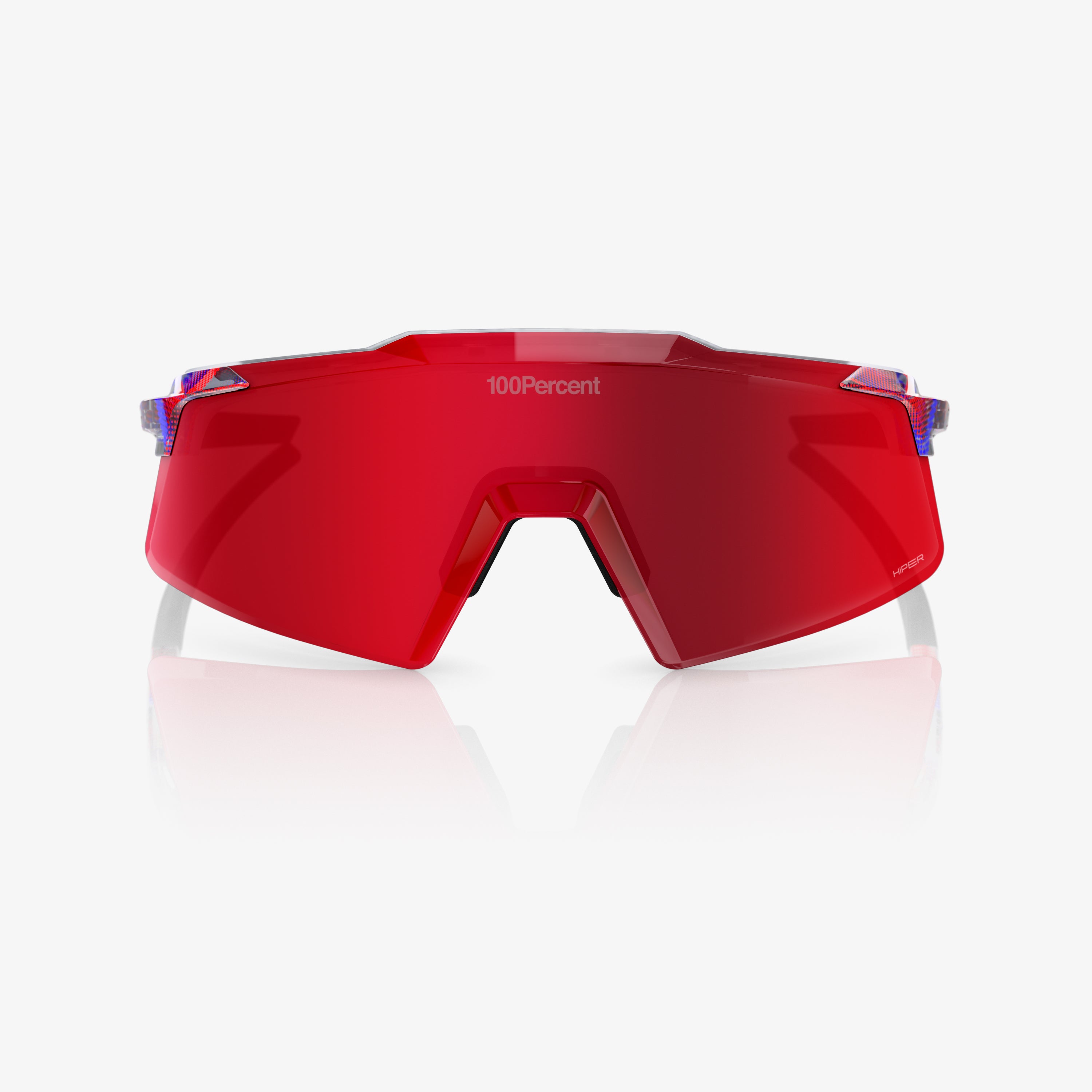 AEROCRAFT LE FDJ Gloss Translucent Red/Blue HiPER Fire Red Mirror Lens - Secondary