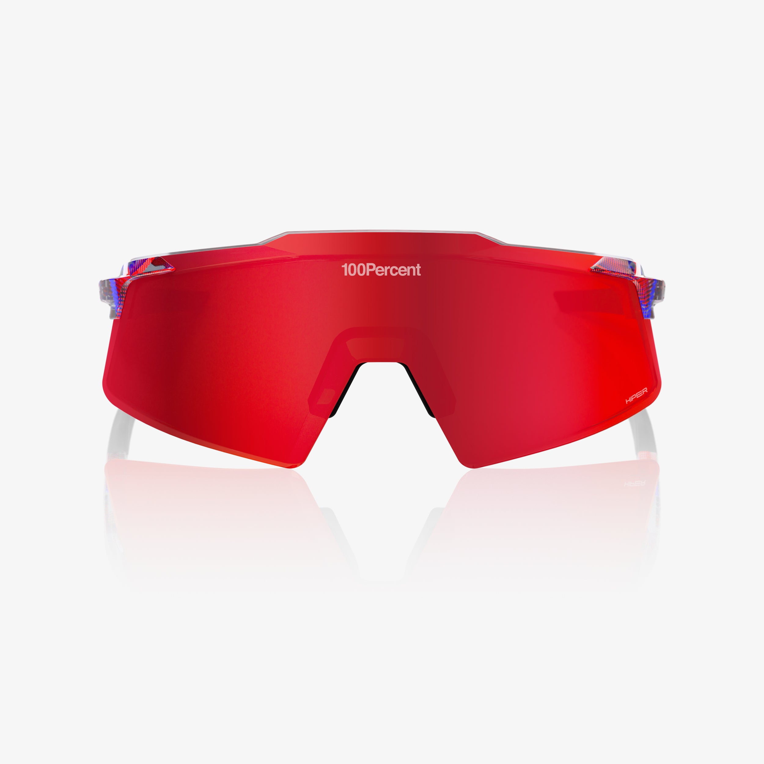 AEROCRAFT LE FDJ Gloss Translucent Red/Blue HiPER Fire Red Mirror Lens - Secondary