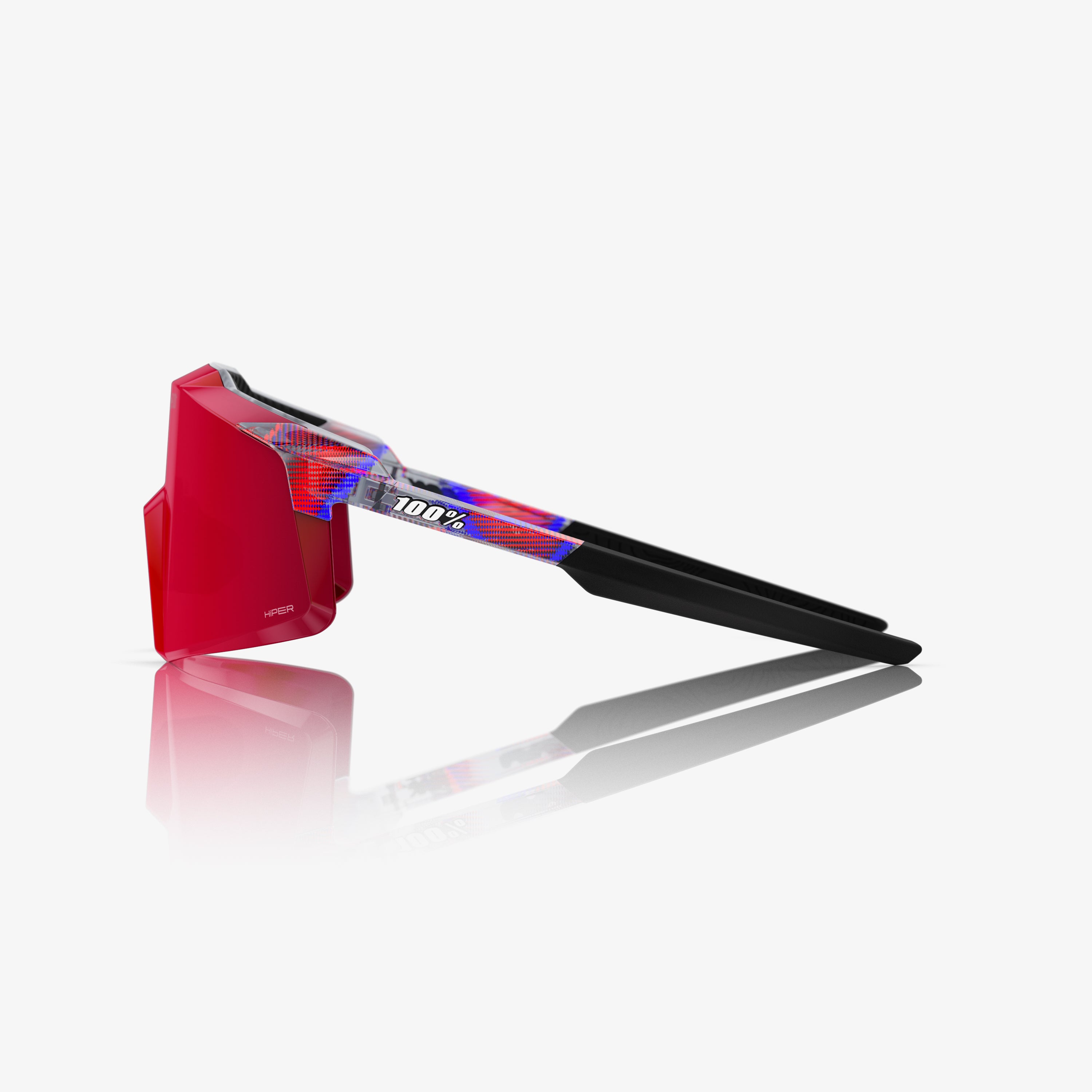 AEROCRAFT LE FDJ Gloss Translucent Red/Blue HiPER Fire Red Mirror Lens