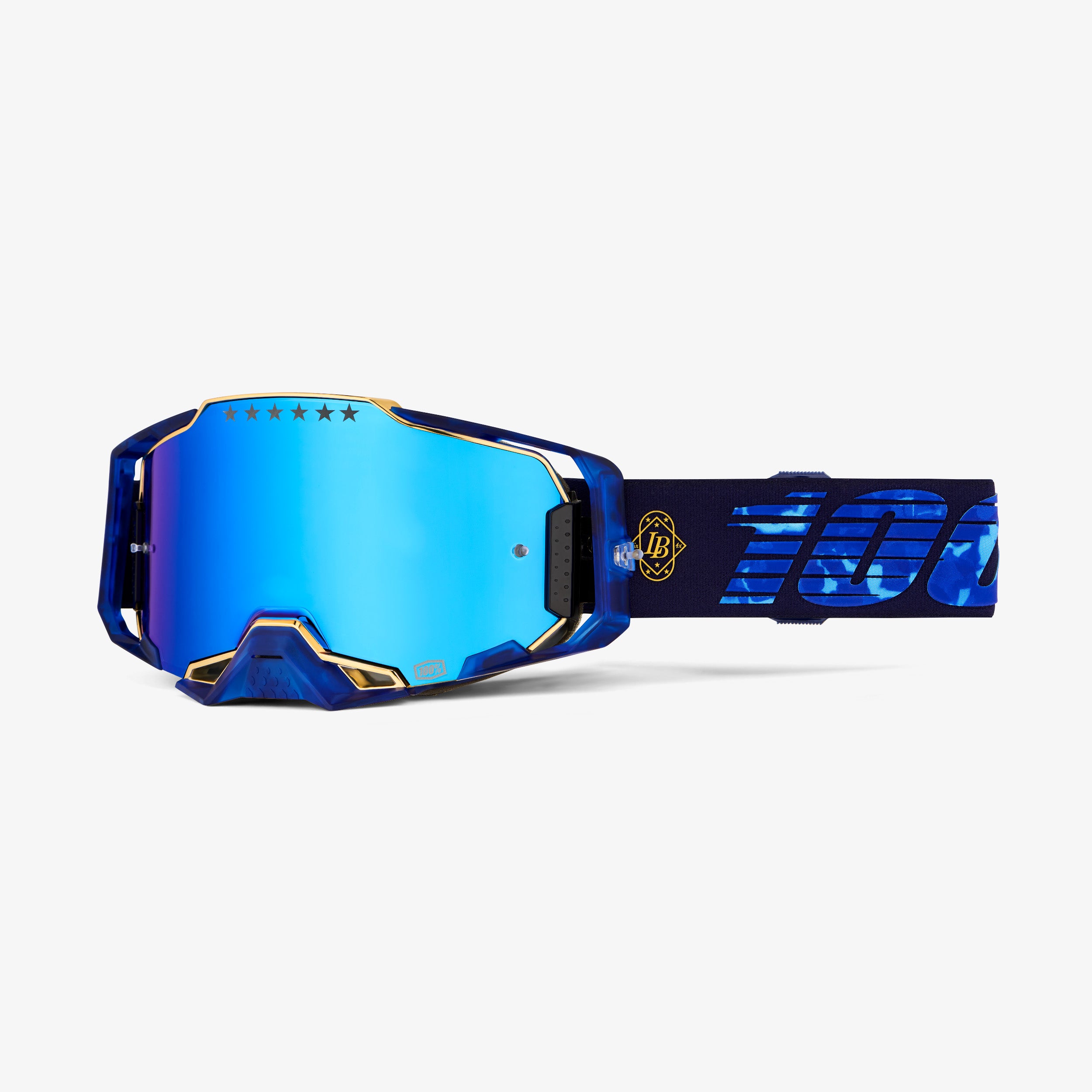 ARMEGA LE Goggle Bruni Signature Navy Blue/Gold
