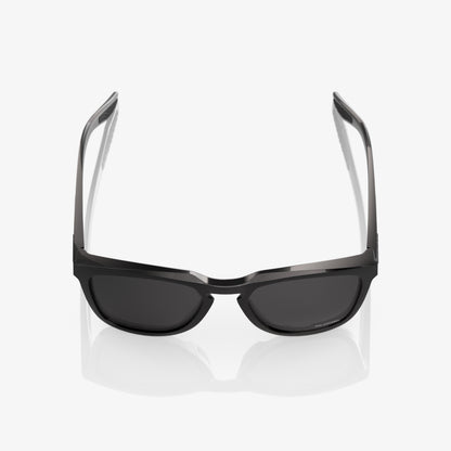 HUDSON Polished Black Grey Polarized Lens